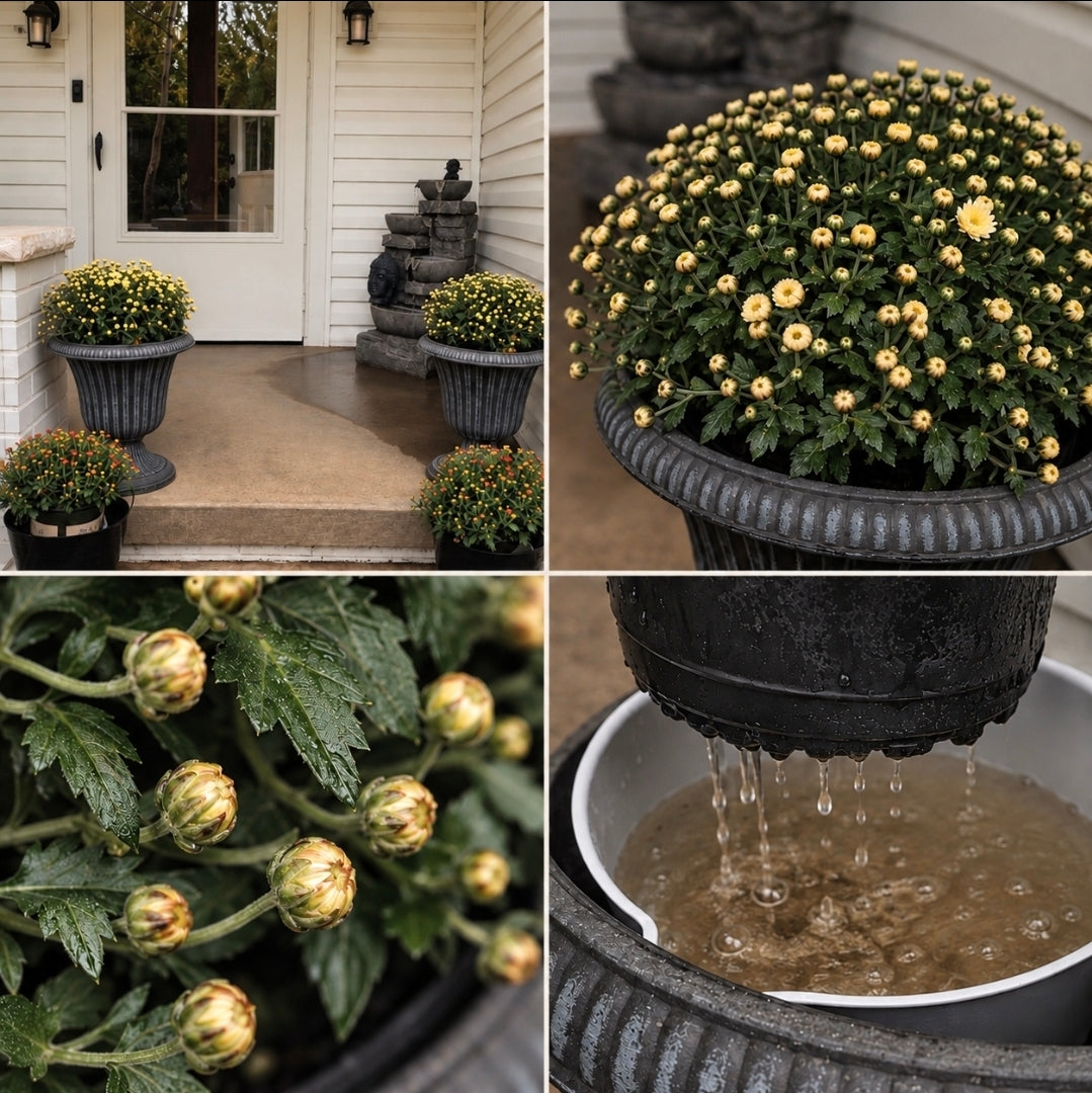 Two Simple Things I Do to Keep My Fall Mums Happy