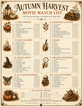AUTUMN HARVEST MOVIE CHECKLIST